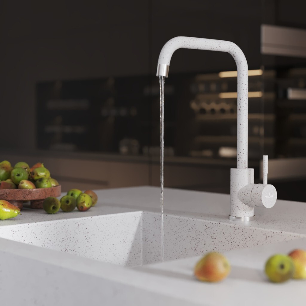 Смеситель для кухни 35к MIXLINE МЛ-ГС12 (ML-GS12) (328) бежевый высок. излив