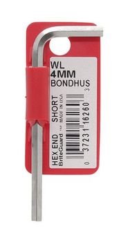 Шестигранный хромированный ключ 4.0 мм, 68х22 мм BONDHUS 16260
