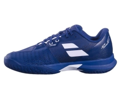 Мужские кроссовки теннисные Babolat Jet Mach 4 All Court Wide - dark blue/white