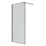 Душевая перегородка Niagara Nova NG-781-12BLACK (120х200) черный матовый,стекло эффект битого стекла,1 место