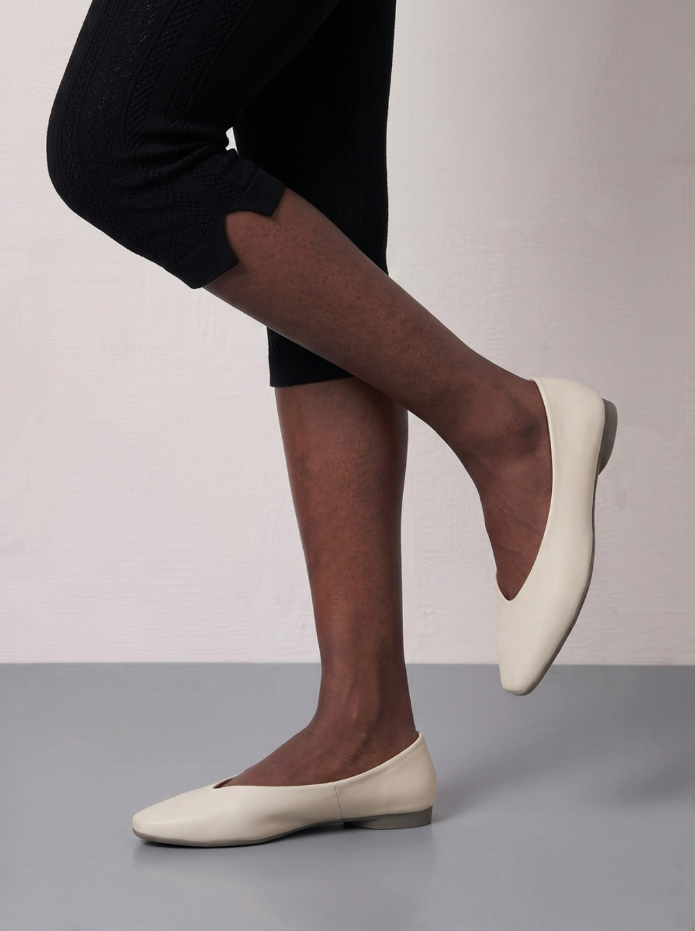 ballet flat cream