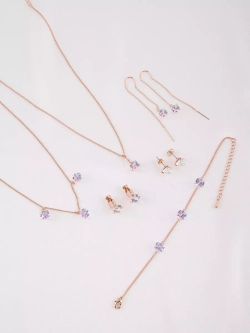 Браслет Миражи с сиреневыми кристаллами Swarovski