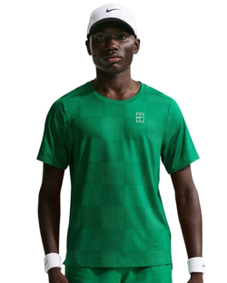 Мужская теннисная футболка Nike Court Advantage Dri-Fit - malachite/white
