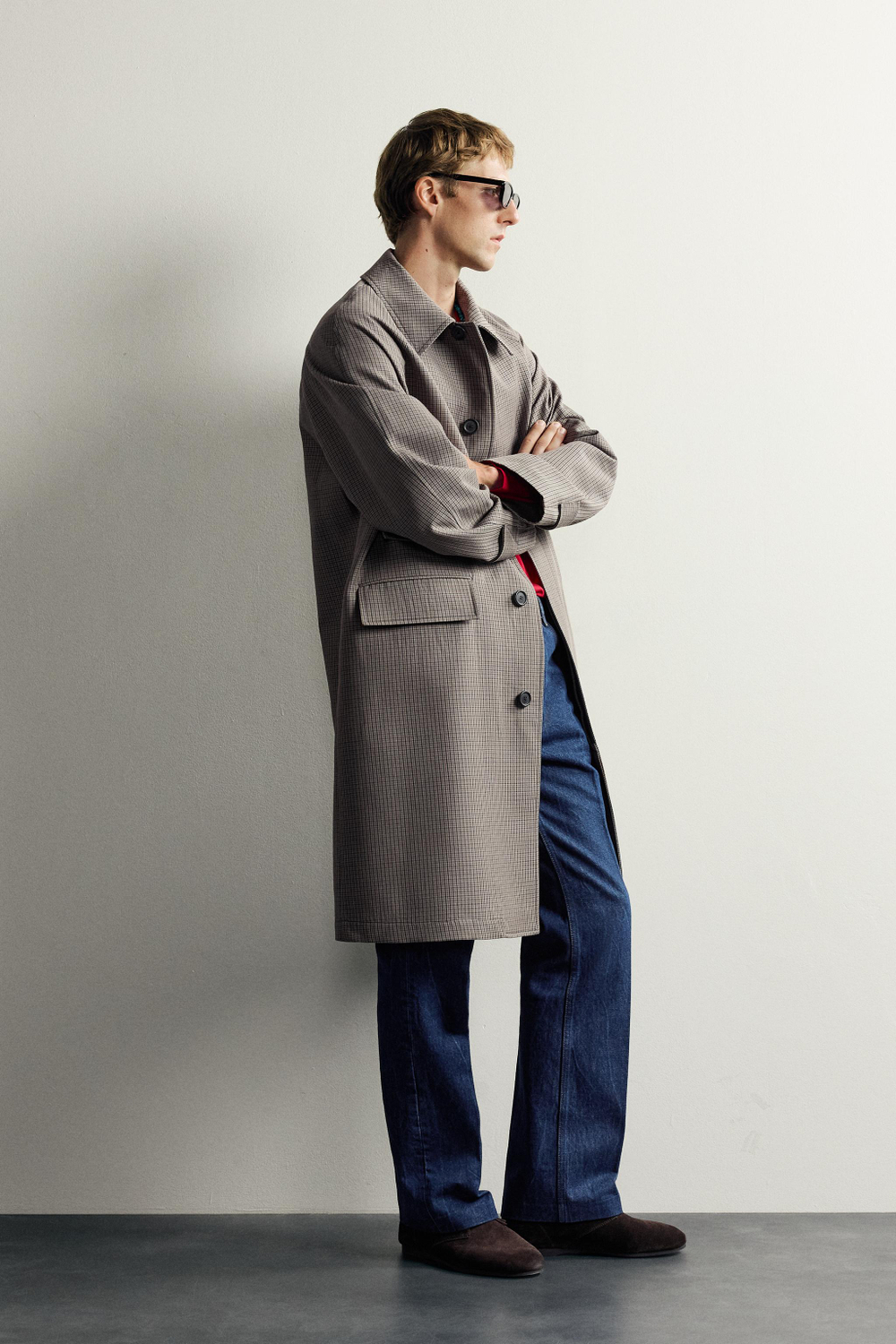 ТРЕНЧ В КЛЕТКУ AARON LEVINE X ZARA — ZARA