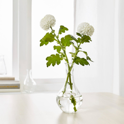 IKEA VILJESTARK  (ИКЕА ВИЛЙЕСТАРК)  -  Ваза - прозрачное стекло 17 см