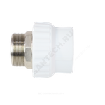 Муфта PP-R комбинированная белая Дн 40х1 1/2" НР под ключ VALFEX 10135240