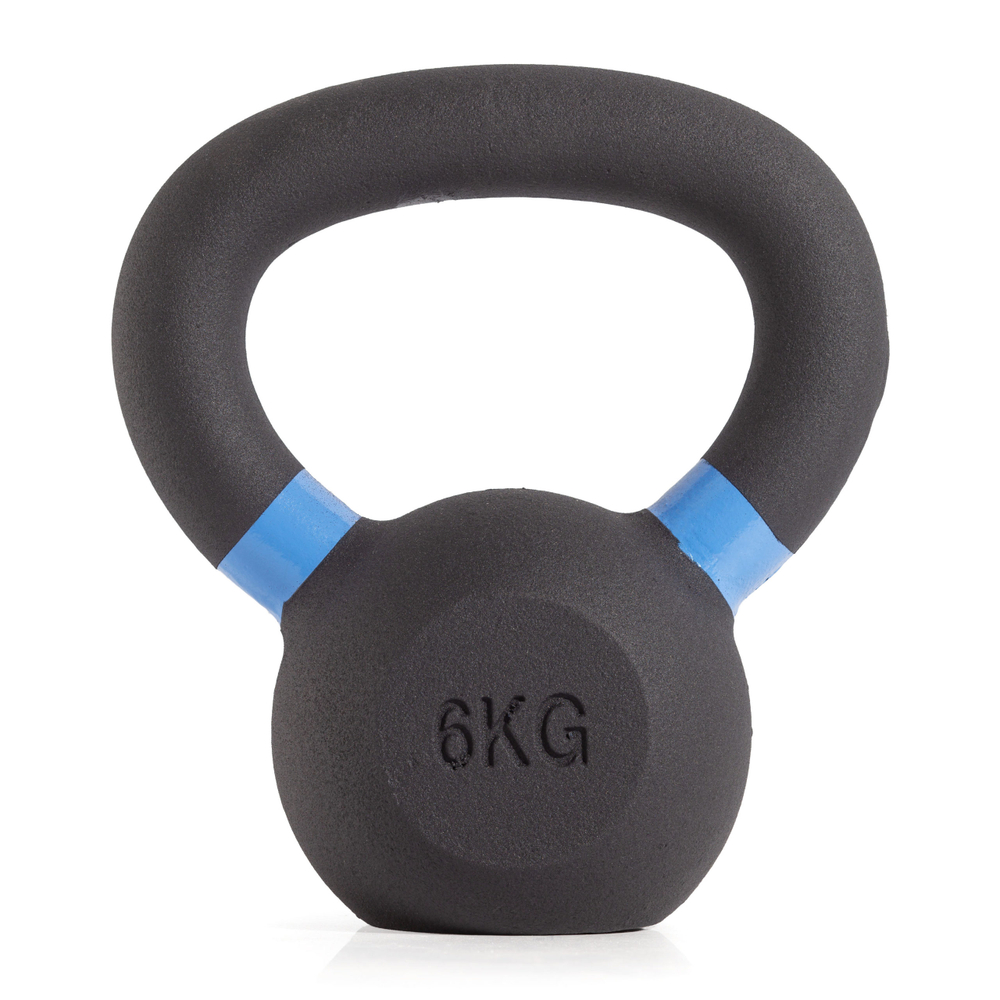 Гиря чугунная с цветным кольцом 6 кг (модель: К-3) VictoryFit VF-KCR060