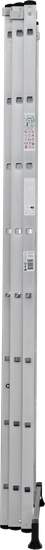 Лестница алюминиевая 3-х секционная 8 ступеней Новая высота NV1230 артикул 1230308