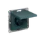 Розетка с крышкой Systeme Electric AtlasDesign Изумруд ATN000846