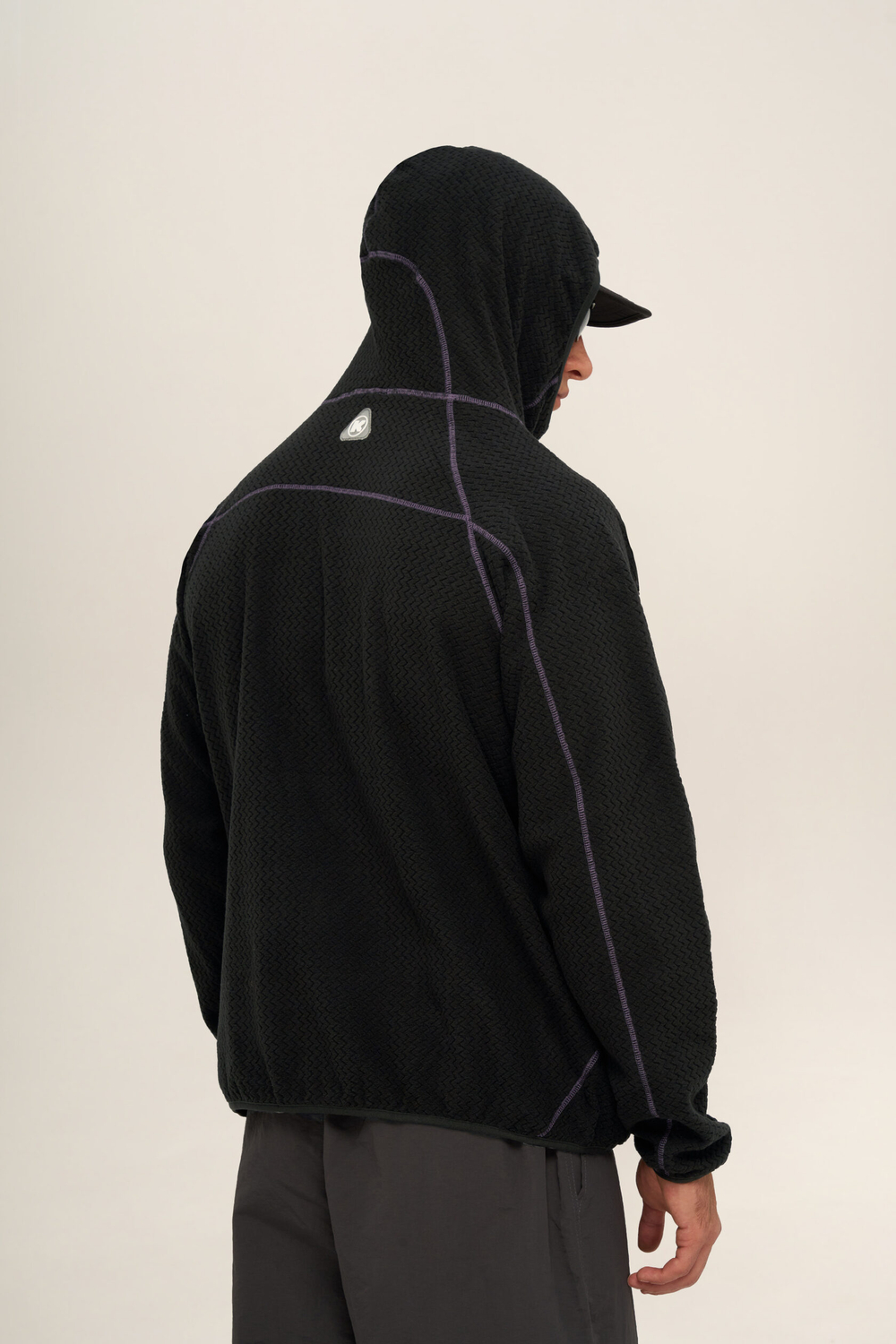 Худи KUL'TURA "ZIGZAG FLEECE" Черный