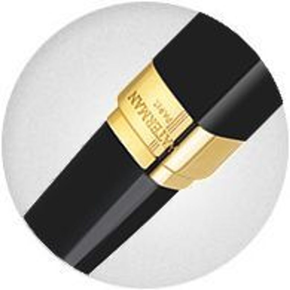 Waterman Exception Slim Black GT перо золото 18Ct F (S0636930)