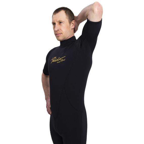 Гидрокостюм Marlin Malibu Ultra Shorty Man 2,5 мм черно-золотой