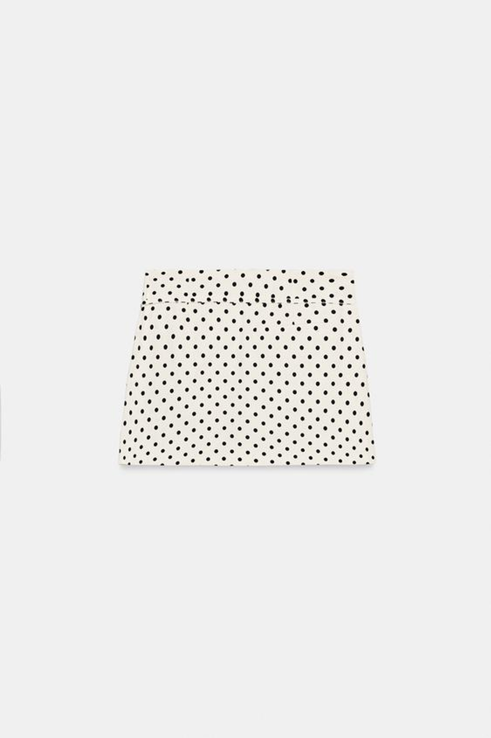 ZARA ЮБКА-ШОРТЫ С РЕМНЕМ, БЕЛЫЙ/ЧЕРНЫЙ