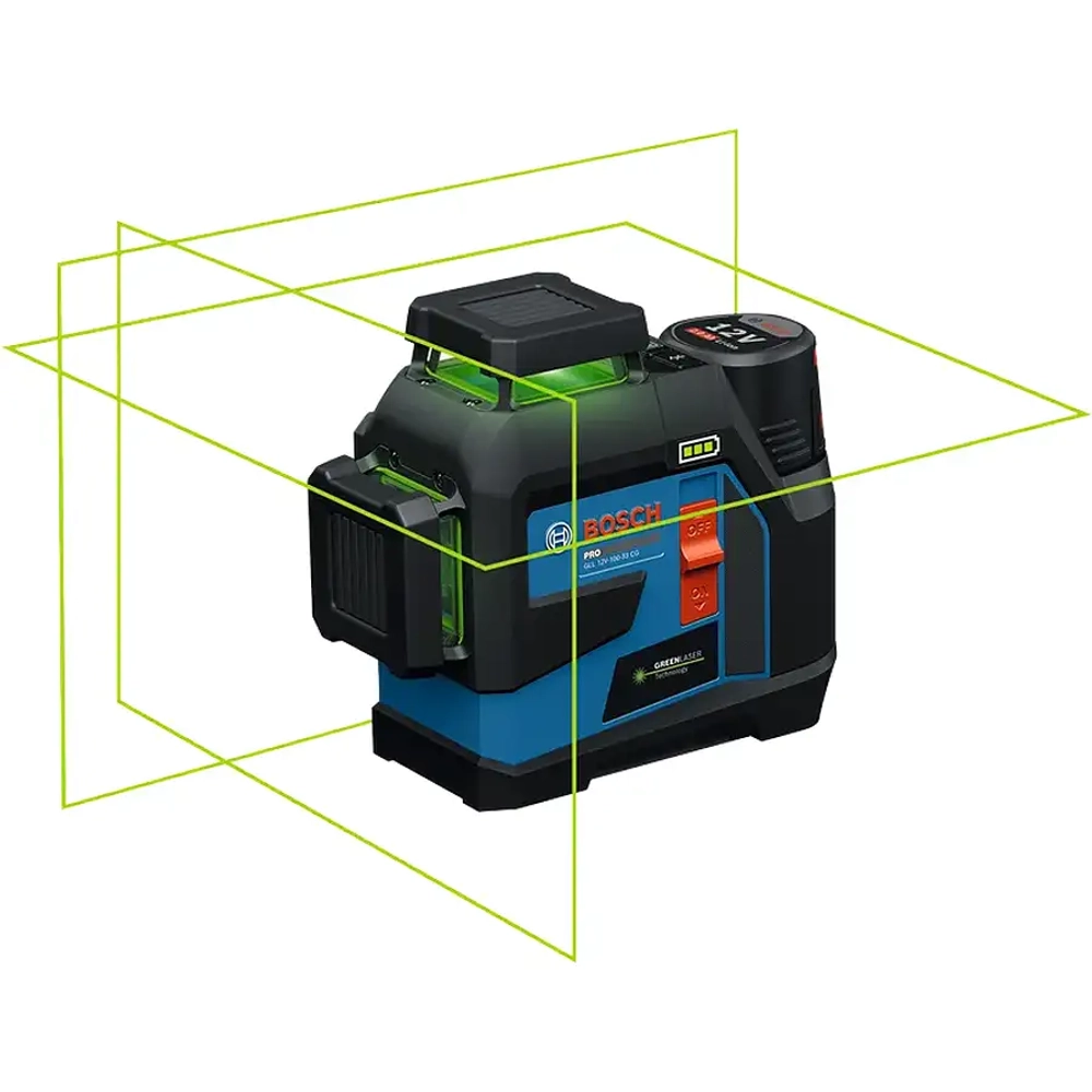 Лазерный нивелир GLL 12V-100-33 CG + LB10 + AA1 BOSCH 0601065400