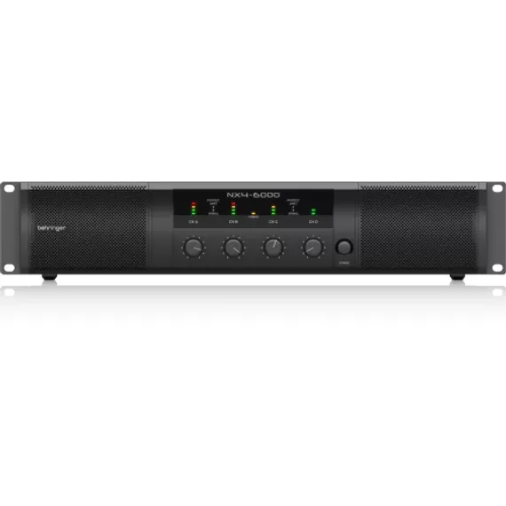 Behringer NX4-6000 - Усилитель мощности 4-канальный, 4 x 1600Вт 2Ом, 860Вт 4Ом , 440Вт 8Ом,