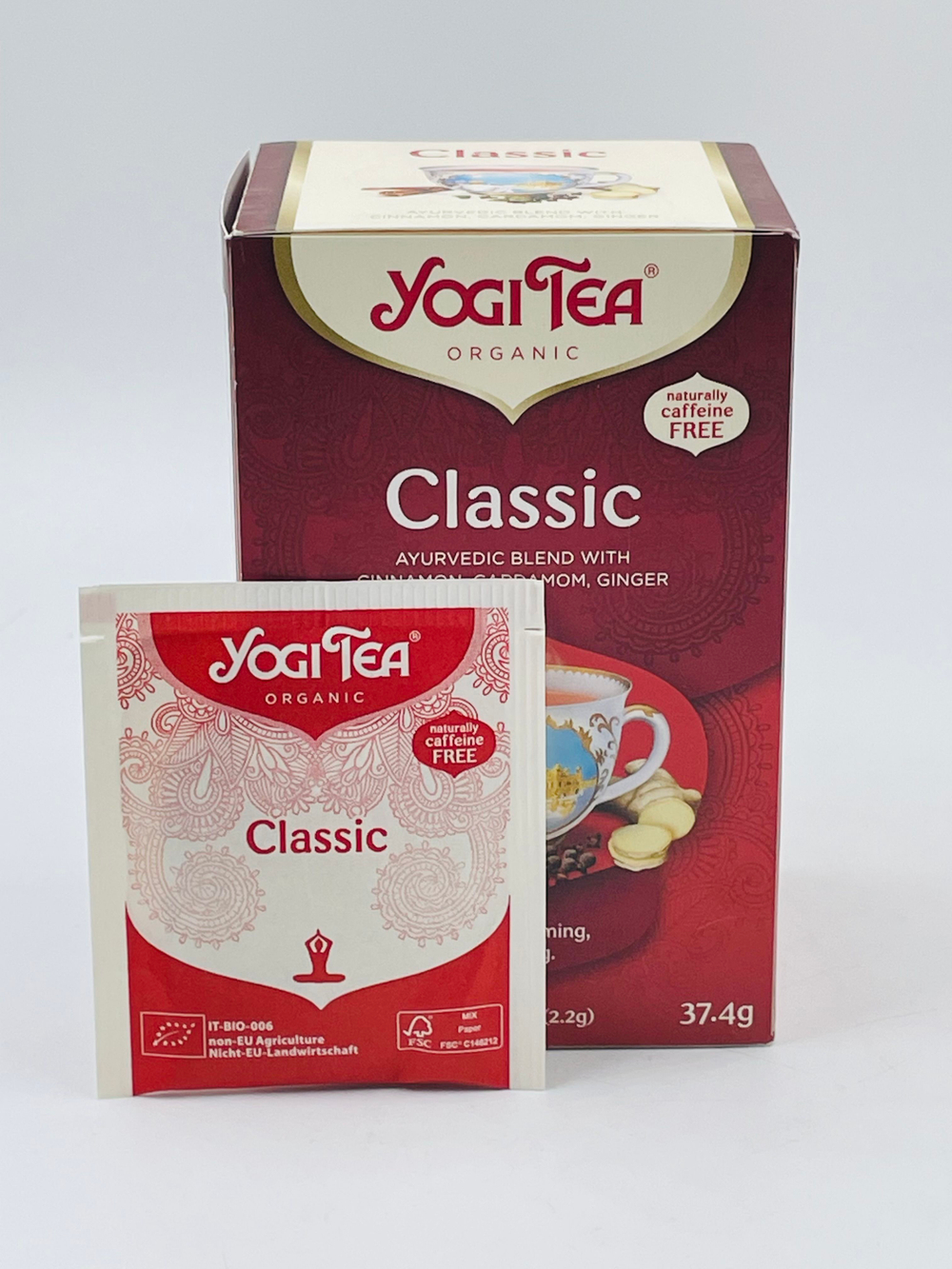 Чай Yogi Tea "Classic" травяной со специями 1 уп. 37,4 г (17 пакетиков по 2,2 г) (из Финляндии)