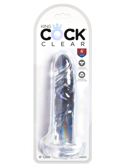 Фаллоимитатор King Cock Clear 6" Cock Pipedream 575320PD