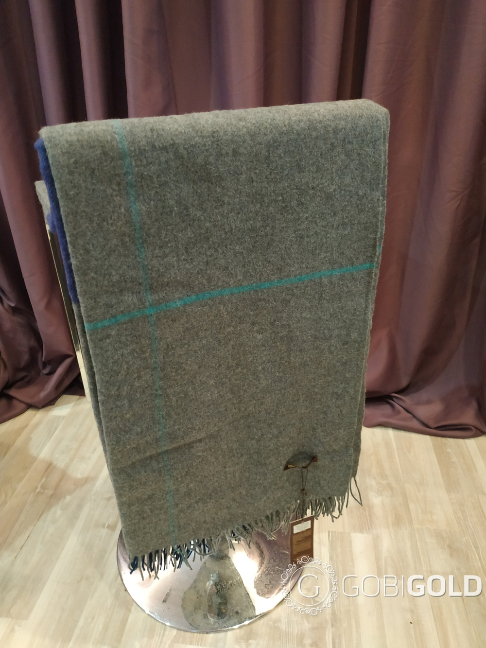 Плед из 100% шерсти ягненка 150x200 см. (MONGOLTEXTILE) - MT082
