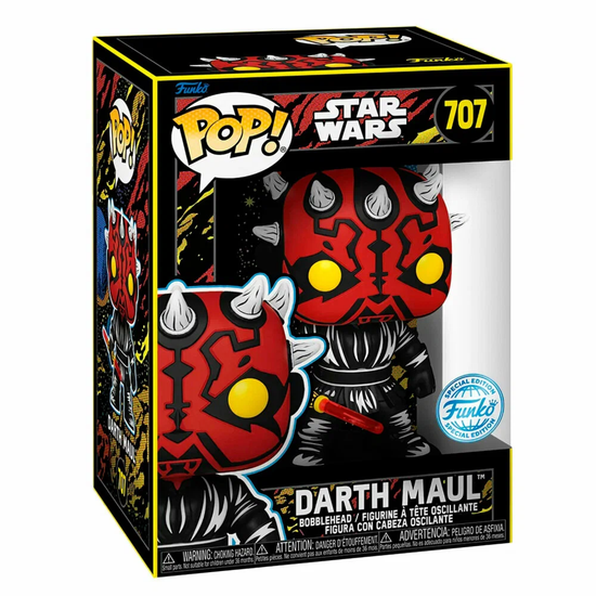 Фигурка Funko POP! Bobble Star Wars Ep 1 TPM 25th Darth Maul (Retro) (Exc) (707) 77953