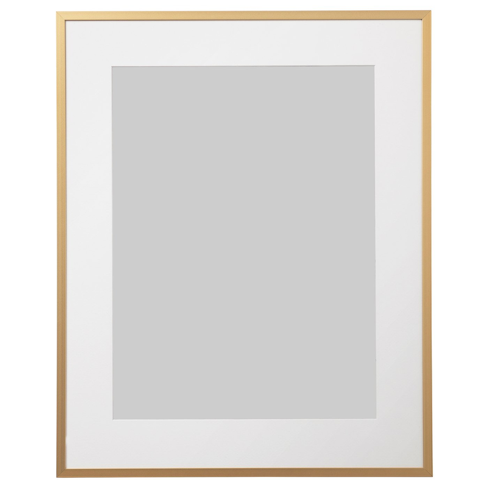 IKEA LOMVIKEN  (ИКЕА ЛОМВИКЕН)  -  Рамка - золотистая 40x50 см