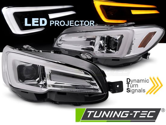 Фары передние DRL CHROME для SUBARU WRX 14-22