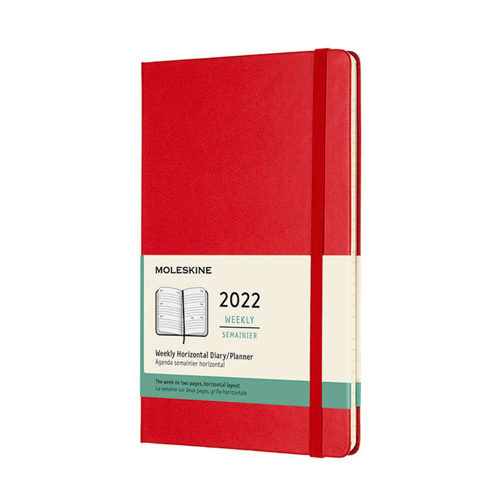 Еженедельник Moleskine Classic Weekly Large красный (DHF212WH3)