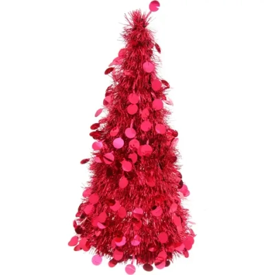 Елка декоративная TINSEL «Изящный блеск» 50 см, Красный