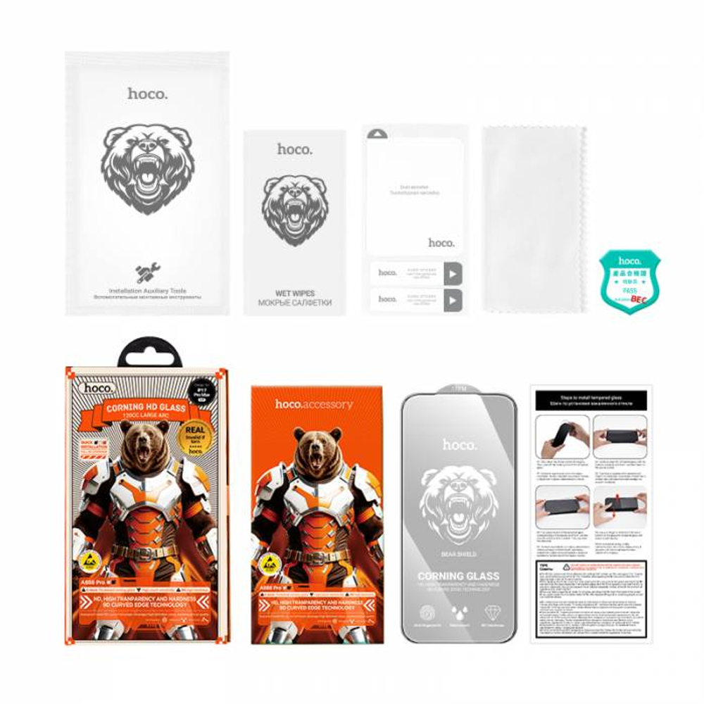 Защитное стекло Hoco A888 Pro IP18 Pro Max/17 Pro Max Corning glass