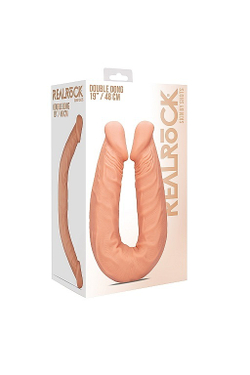 Двусторонний фаллоимитатор RealRock Double Dong - 48 см