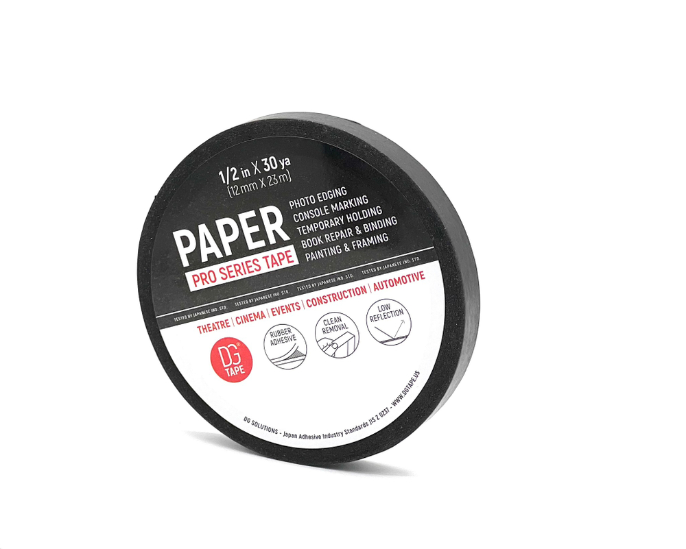 Masking Tape Professional - клейкая лента бумажная цвет черный 12мм х 23метра NEW