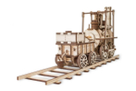 Локомотив №1 - Eco Wood Art - Деревянный конструктор, 3D пазл, сборная механическая модель, паровоз