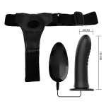 Мужской вибрострапон 18,5см на трусиках Pretty Love Harness Myron Strap-On BW-022056