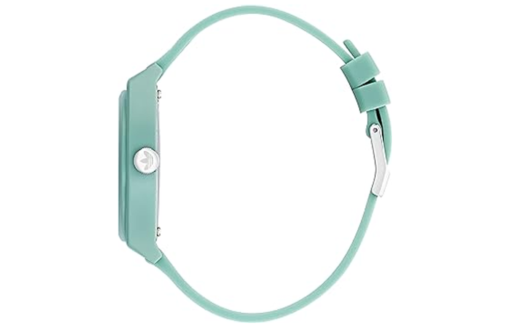 Adidas Originals STREET Wrist Watch Quartz Movement Resin Strap 38mm Green Dial Men"s Watches