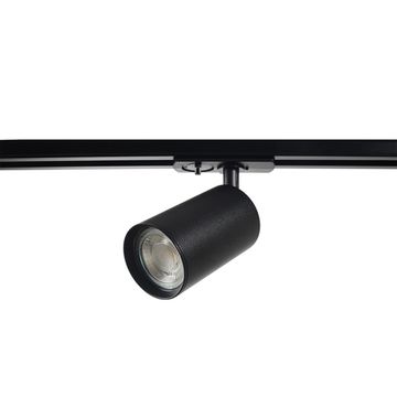 Трековый однофазный светильник 1*GU10 CLT 0.31 018 BL чёрный Crystal Lux