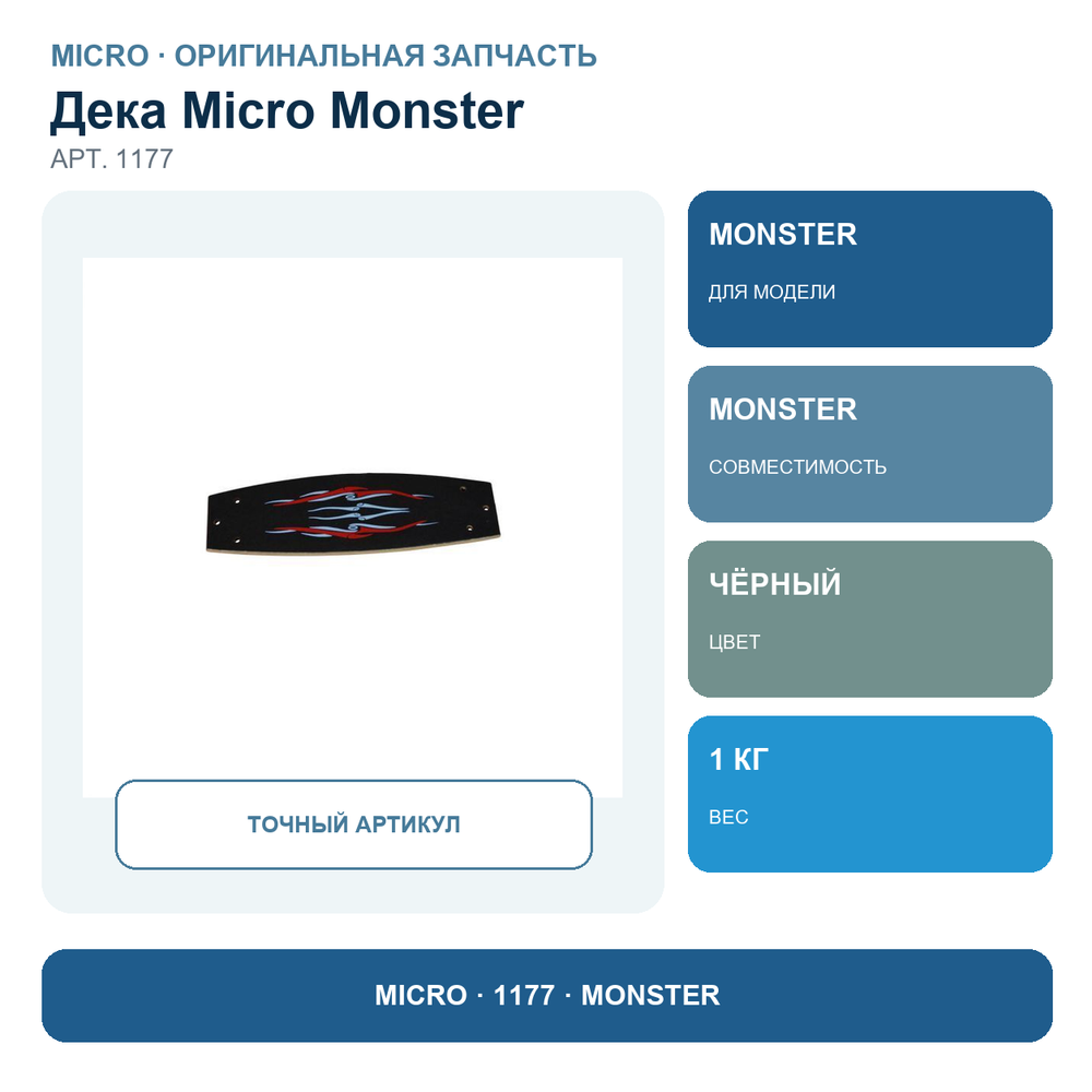 Доска с наклейкой MONSTER