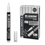 "Маркер LEKON EХTRA WHITE 1.5мм перманентный Белый 12/144/2304"