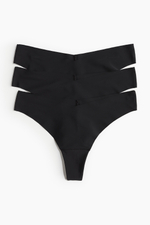 Бесшовные трусы-бразильяна, 3 шт. - H&M