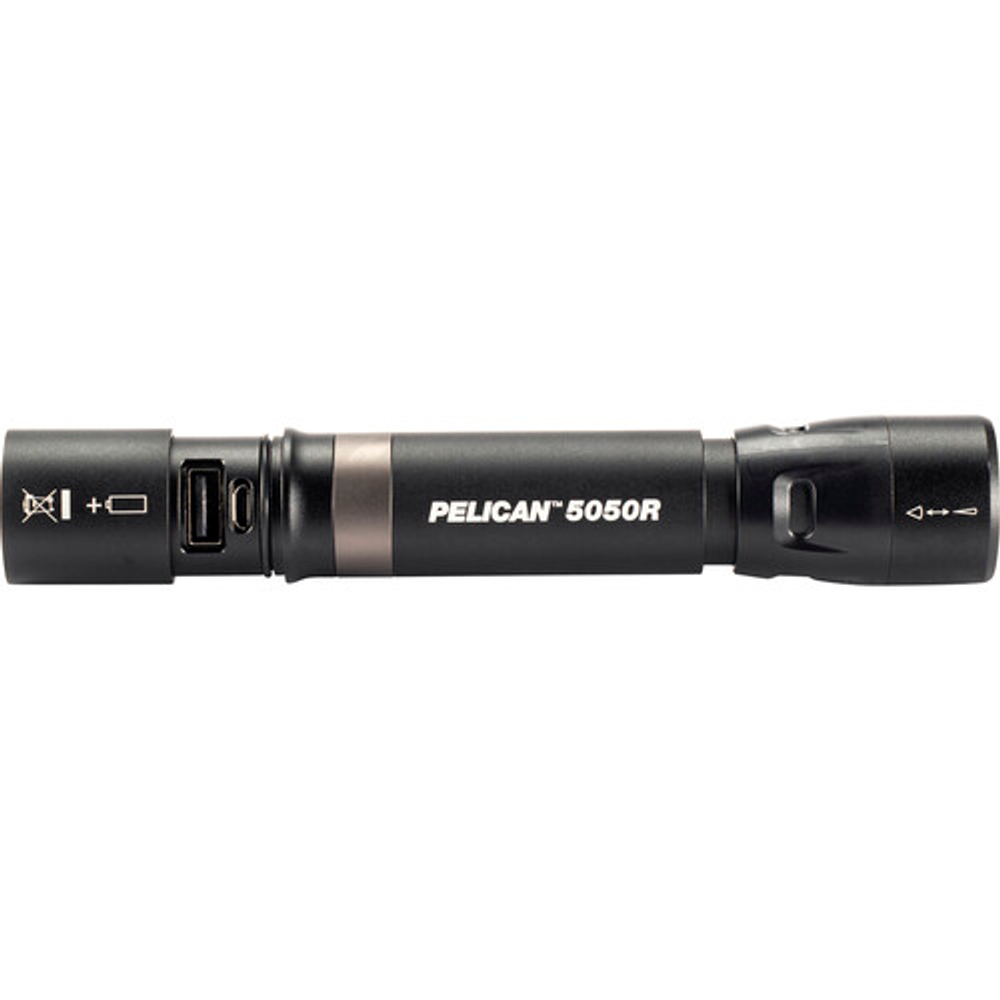 Тактический аккумуляторный фонарь Pelican™ 5050R с регулируемым лучом, черный