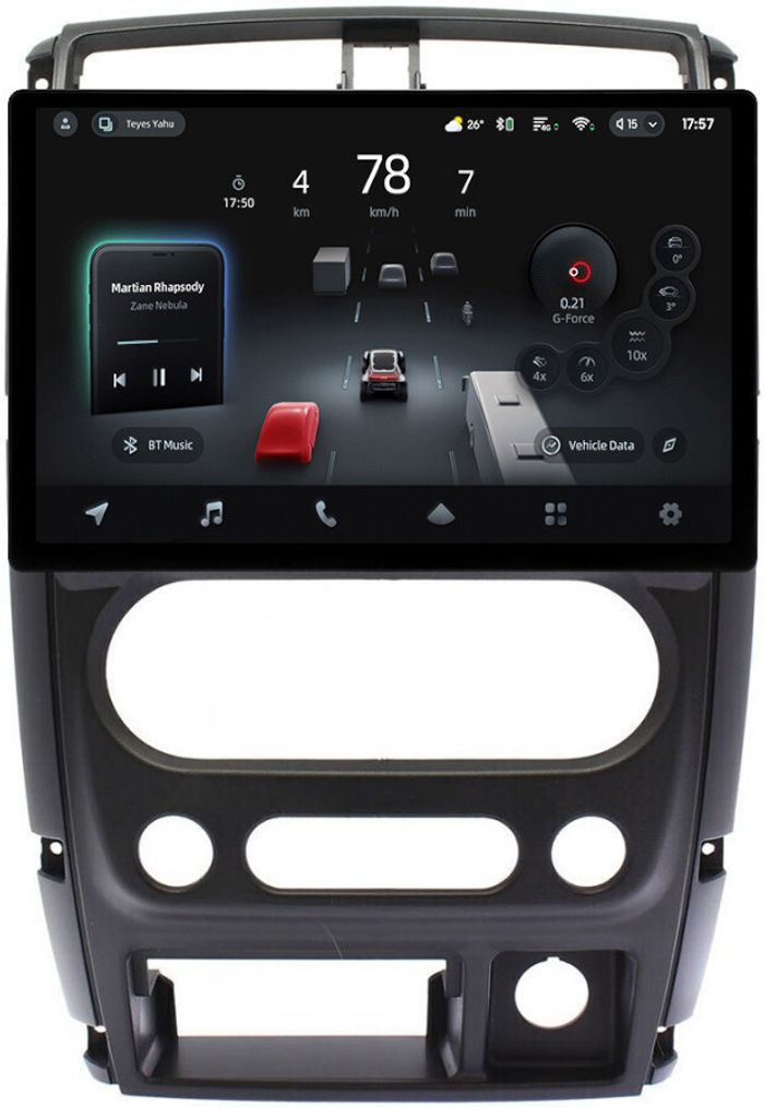 Магнитола для Suzuki Jimny 3 2005-2018 - Teyes CC4-PRO монитор 13" 2K QLED на Android 13, Быстрейшая, Snapdragon 778G, ИИ, CarPlay, DSP, 4G SIM-слот