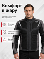 Куртка текстильная AXO AIR Flow BLK M