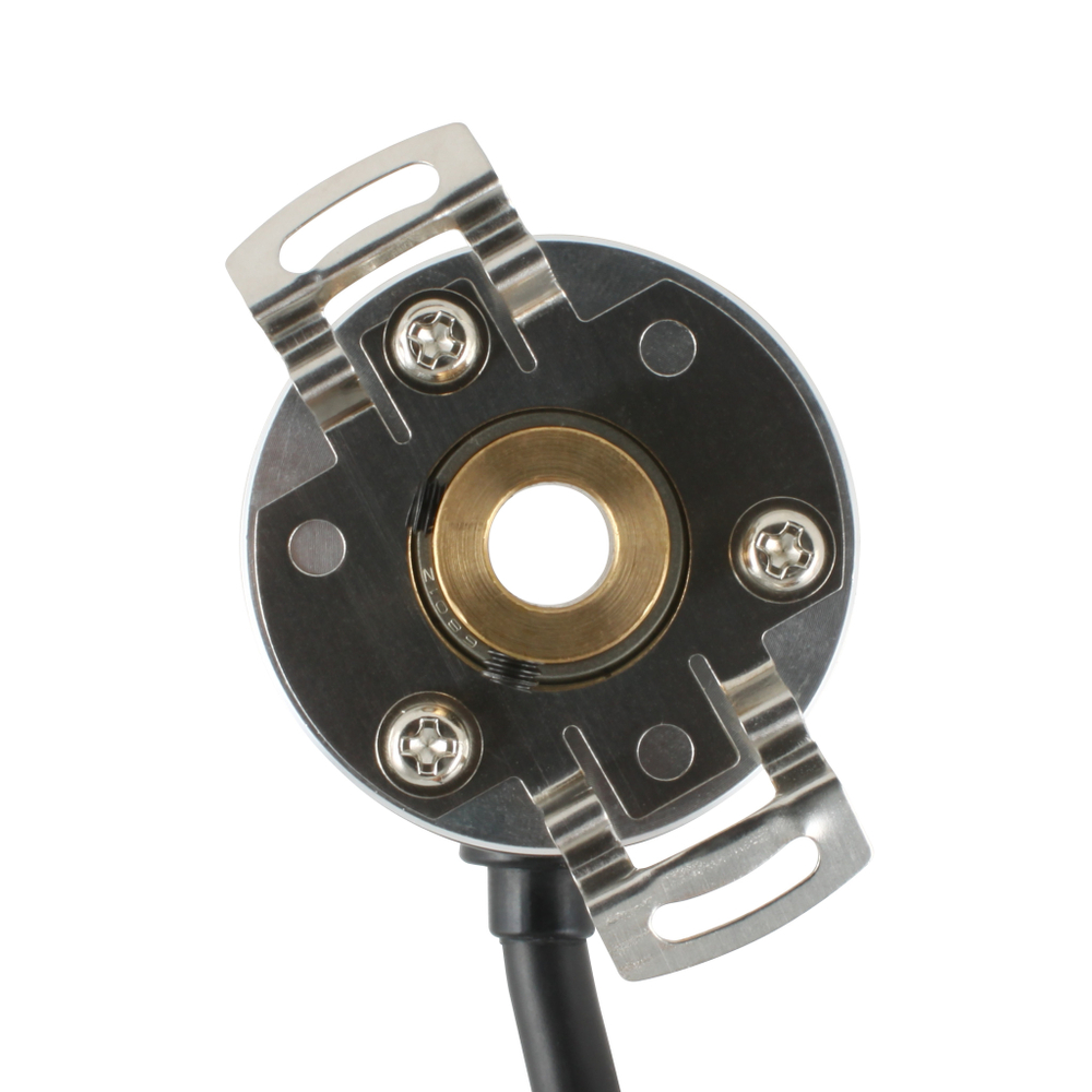 Инкрементальный энкодер INNOCONT ESI-H40-10-2048-3-T-24 D=40мм, полый вал 10мм, 2048 имп/об, 24VDC, выход HTL, IP54, -20…+80°C, радиальный кабель 2м