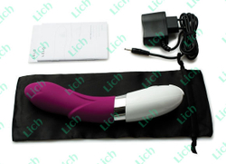 Фиолетовый вибратор украшенный лепестками Iris Deep Rose (LELO)