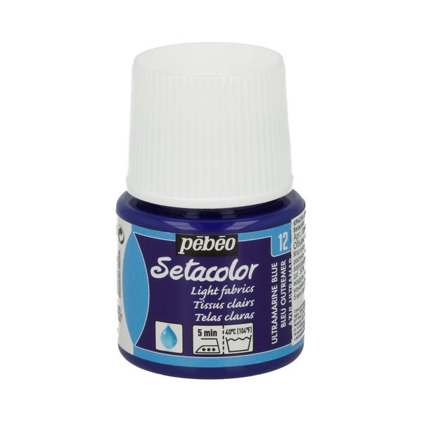 Краска для светлых тканей Setacolor 45 мл 329-012 ультрамарин, Pebeo