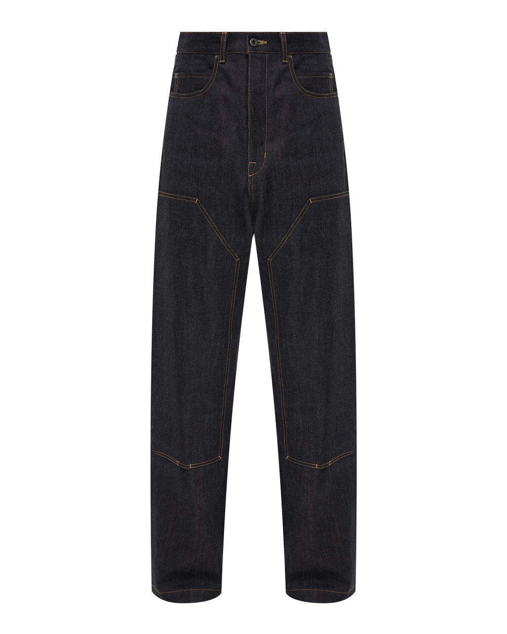 RICK OWENS DRKSHDW БРЮКИ ЦВЕТА ИНДИГО LIDO DOUBLE KNEE GETH CUT