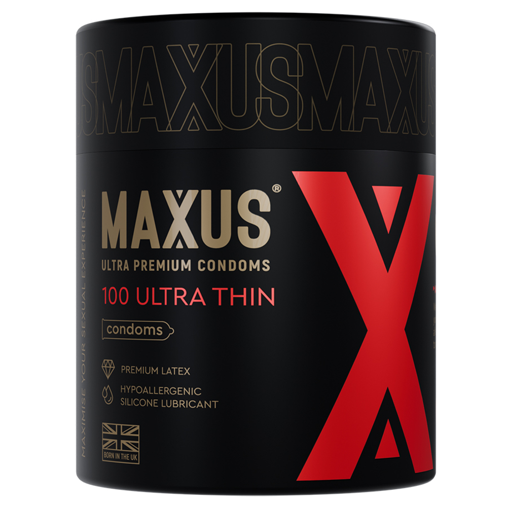 Ультратонкие презервативы в железном кейсе Maxus Ultra Thin X-Edition 100шт