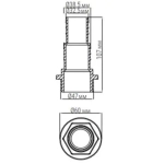 Соединитель шланга Aquaviva с наружной резьбой (32/38 мм х1.5")