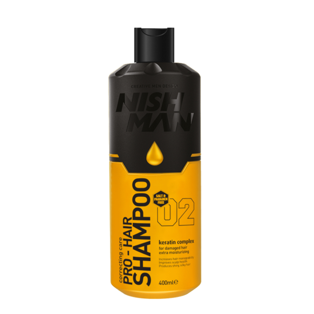 NISHMAN PROFESSIONAL HAIR SHAMPOO 02 Шампунь для волос 400 МЛ