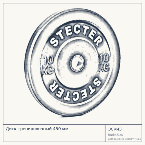 Диск тренировочный 450 мм — от 5 700 ₽