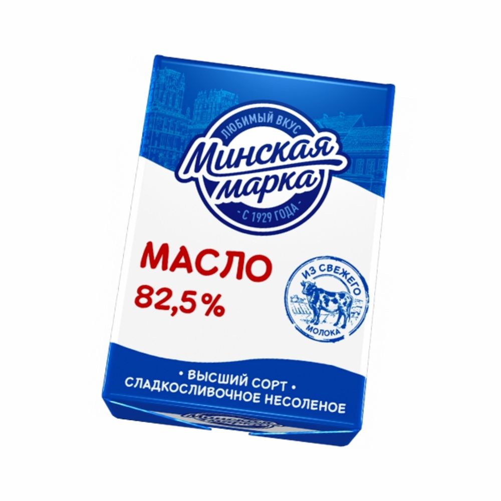 Масло сливочное "Минская марка" 82,5% 180гр