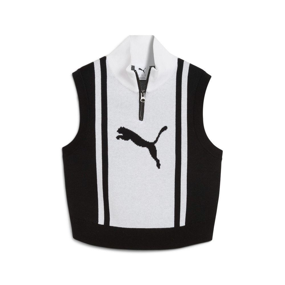 Топ женский PUMA FUTURE.PUMA.ARCHIVE Half-Zip Knitted Tank